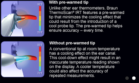 gevaarlijk Bestuiver Valkuilen Braun ThermoScan® IRT 4020 ear thermometer with ExacTemp™ technology